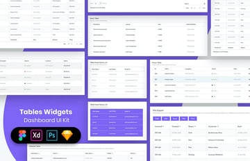 Tables Widgets Dashboard Ui Kit