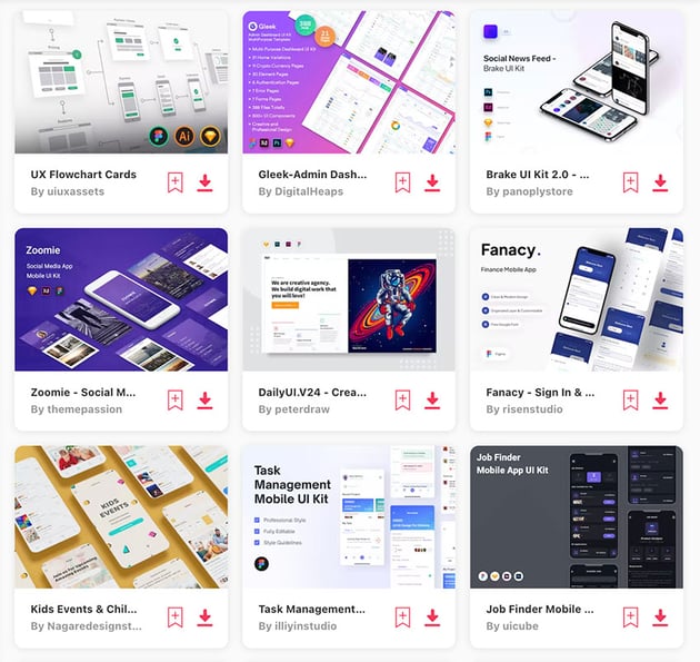 The best Figma wireframe kits and UI kit examples are on Envato Elements.