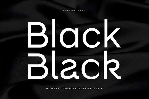 Black Modern Corporate Sans Serif