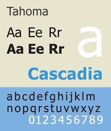 Tahoma Font. Source: Wikimedia Commons