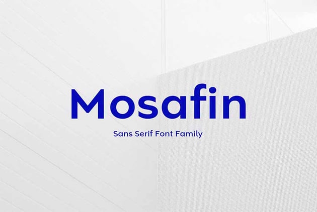 Mosafin Sans Serif Font Family