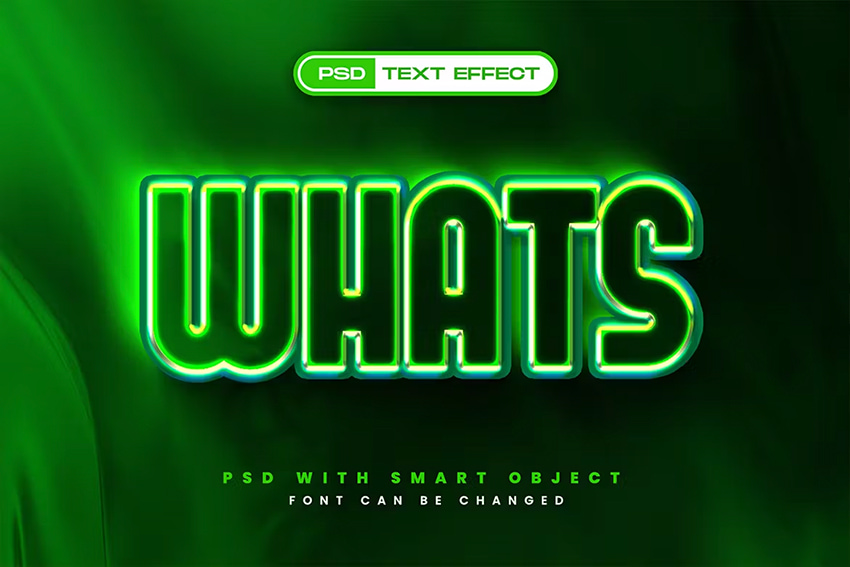 Whats text effect available on Envato Elements 