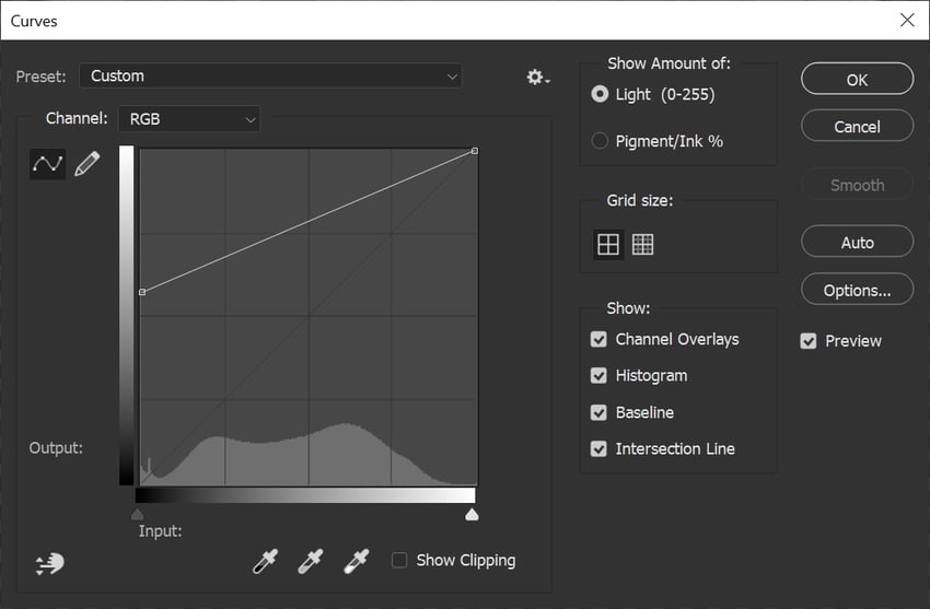 curves settings 