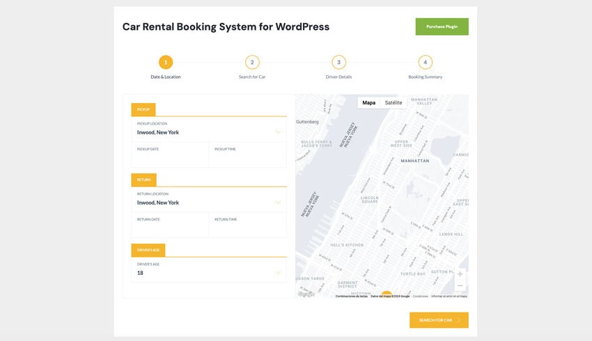 Car Rental Booking System for WordPress