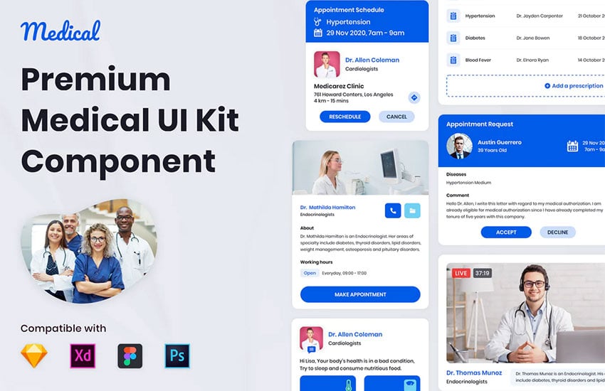 Nuzie - Medical Ui Kits