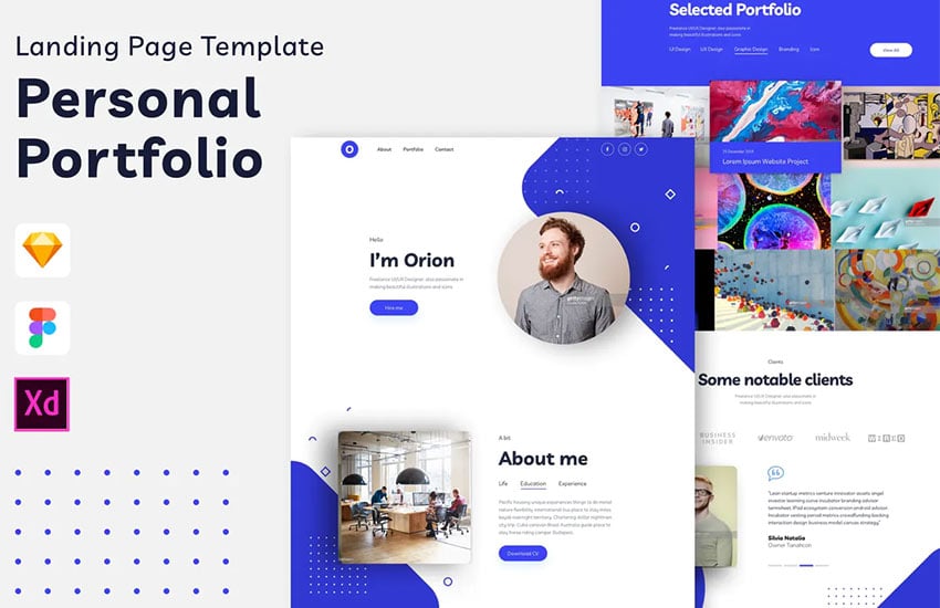 Personal Portfolio Landing Page Template