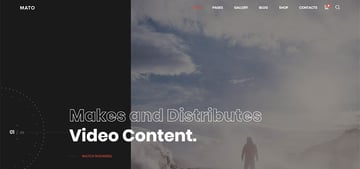 Mato - Movie Studios and Filmmakers WordPress Theme