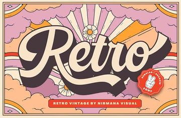 Retro 1960s Hippie Font