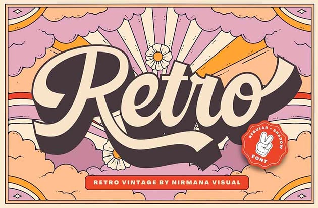 Retro 1960s Hippie Font