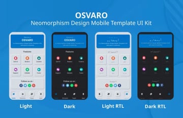 Neomorphism Design Mobile Template UI Kit