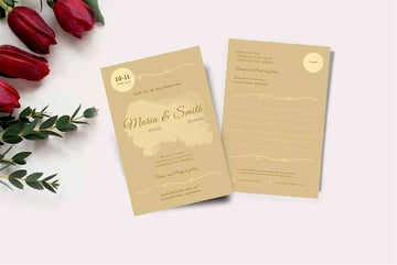 Wedding RSVP Cards Template 