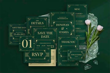 Wedding Card with RSVP