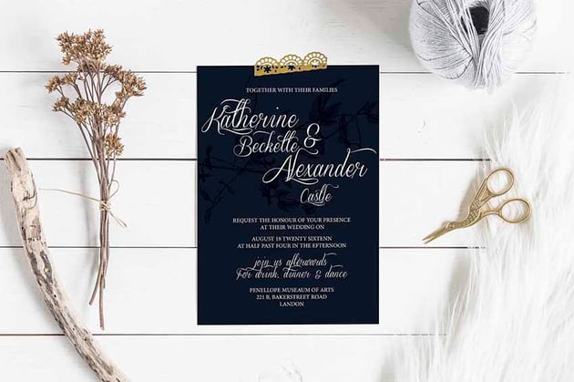 DIY Birdy Wedding Card with RSVP