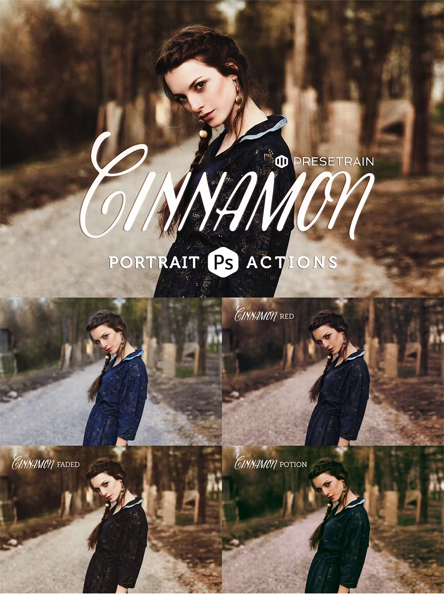 Cinnamon Portrait Actions