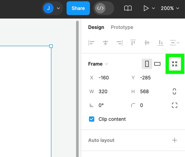 Resize to fit Figma frame