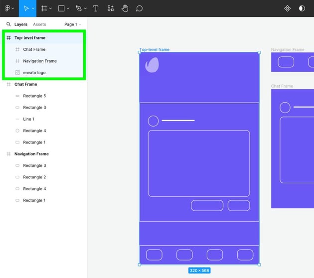 Top-Level Frames in Figma