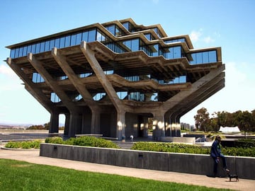 William Pereira's Geisel Library (1970), University of California, San Diego