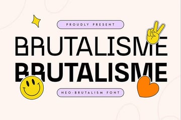 Brutalisme - Neo-Brutalism Font