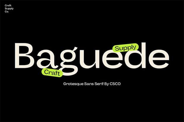 Baguede - Grotesque Sans Serif