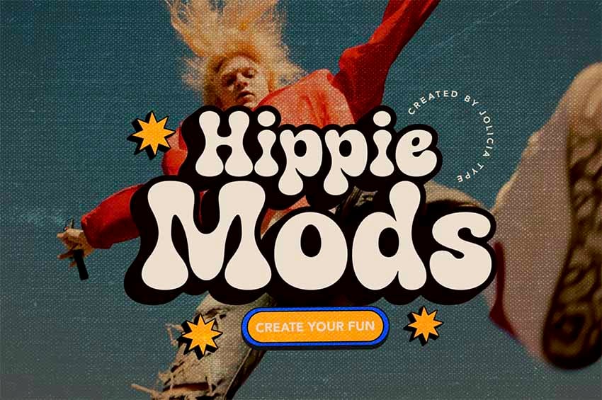 Hippie Groovy Font