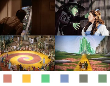 wizard of oz color palette