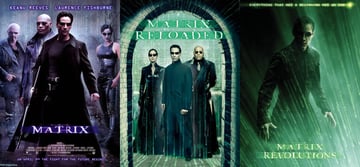 the matrix trilogy posters