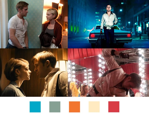 Drive Movie color palette 