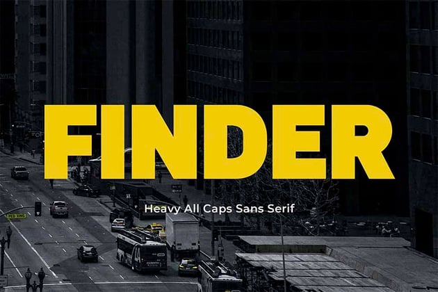 Finder Heavy Sans Serif