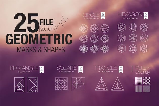 Vector Geometric Mask & Shapes