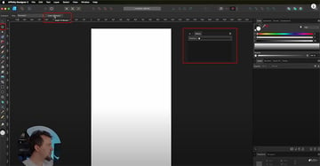 Creating an artboard in Affinity Designer