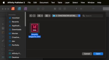 Publisher opens InDesign IDML files