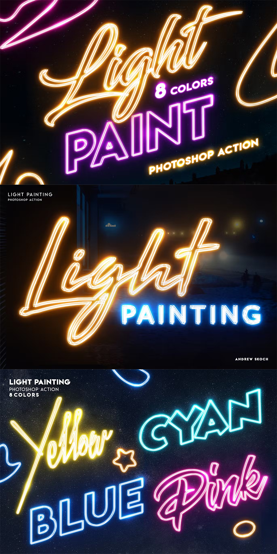 Light Painting – Photoshop Action