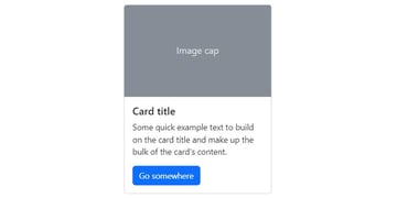 Bootstrap Card Component