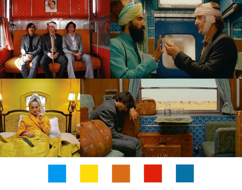 the darjeeling limited color palette