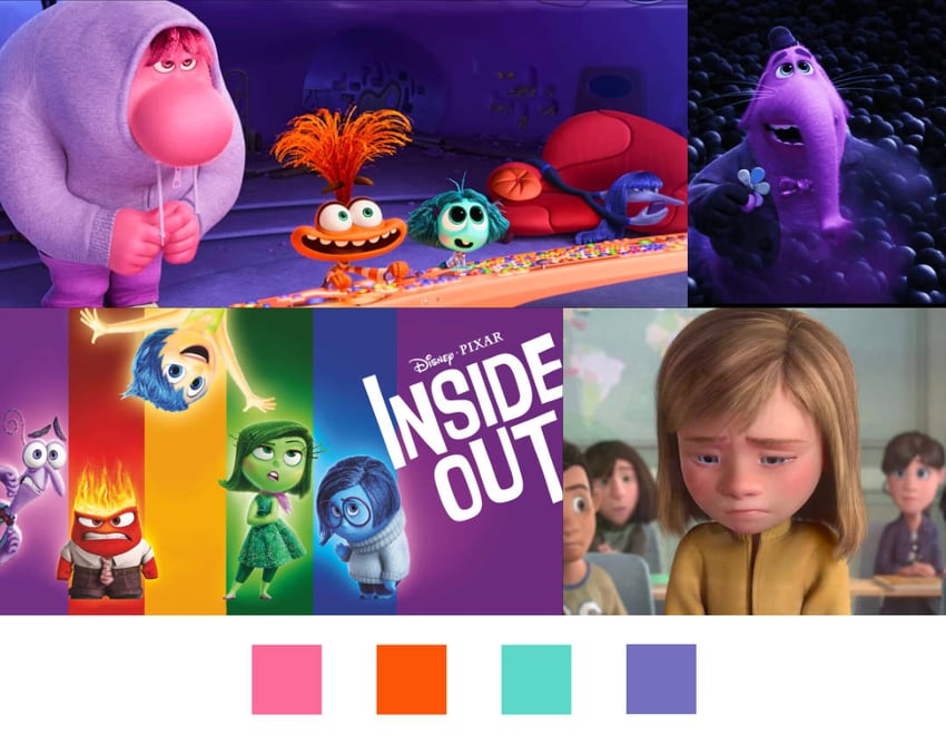 inside out 2 movie poster color palette