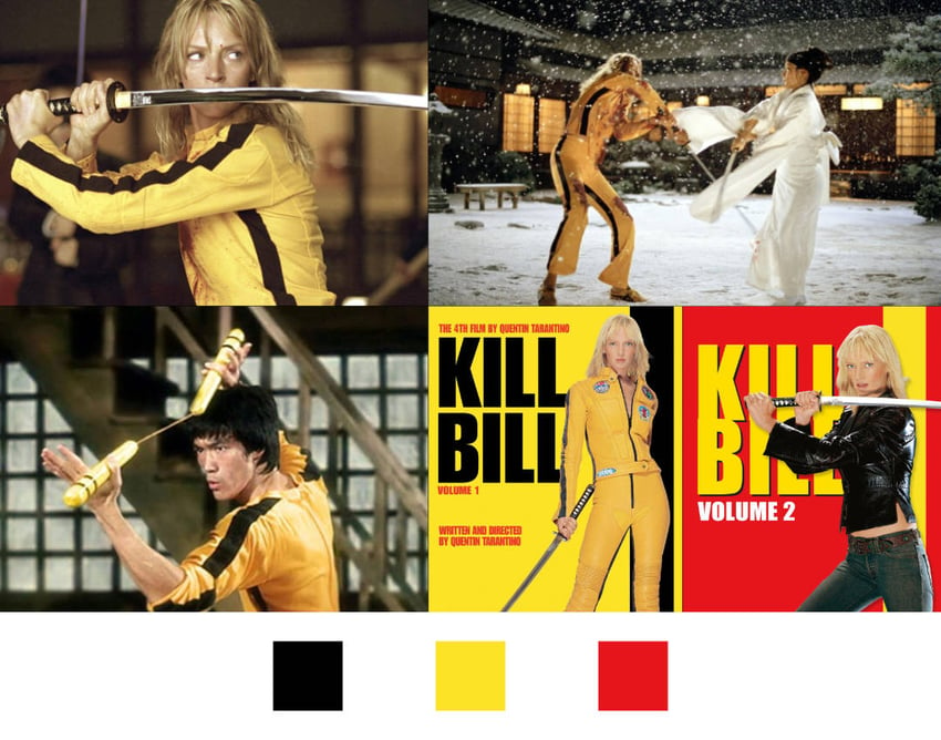 kill bill marketing color palette