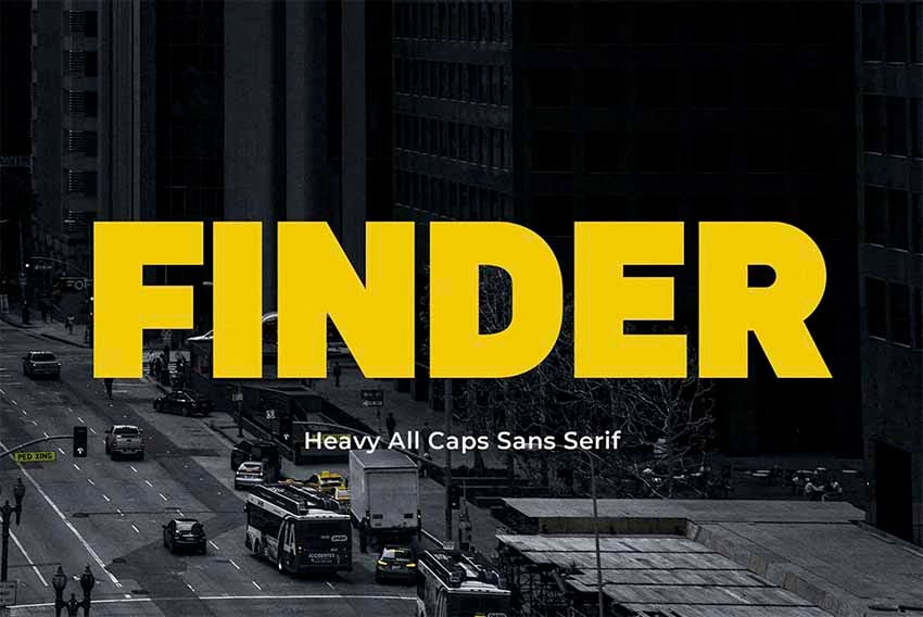 Finder Heavy Sans Serif