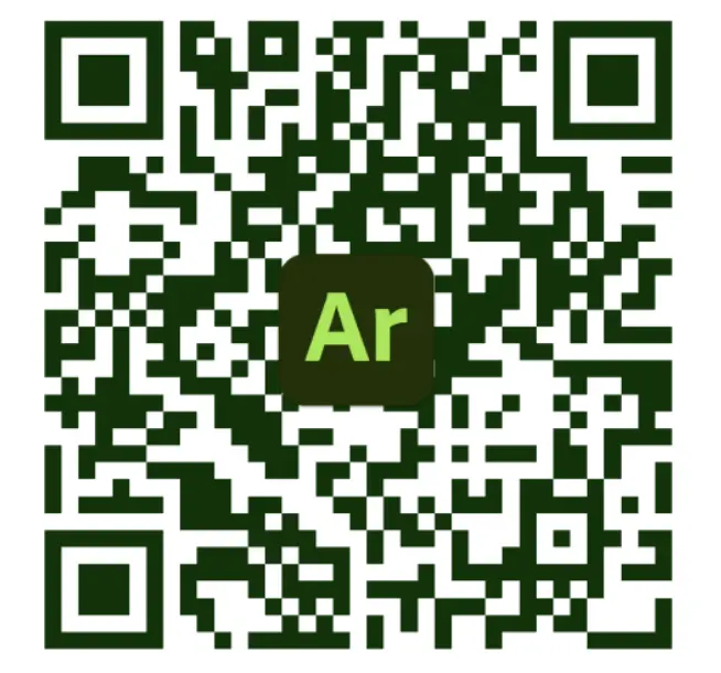 QR code for trying out the AR experience