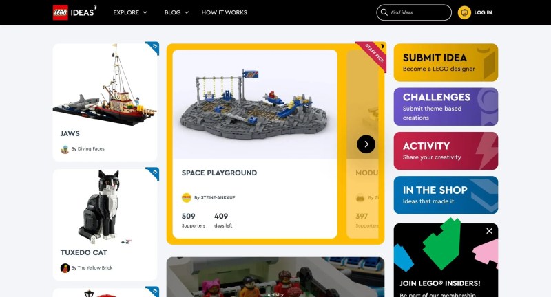 participatory design examples: lego