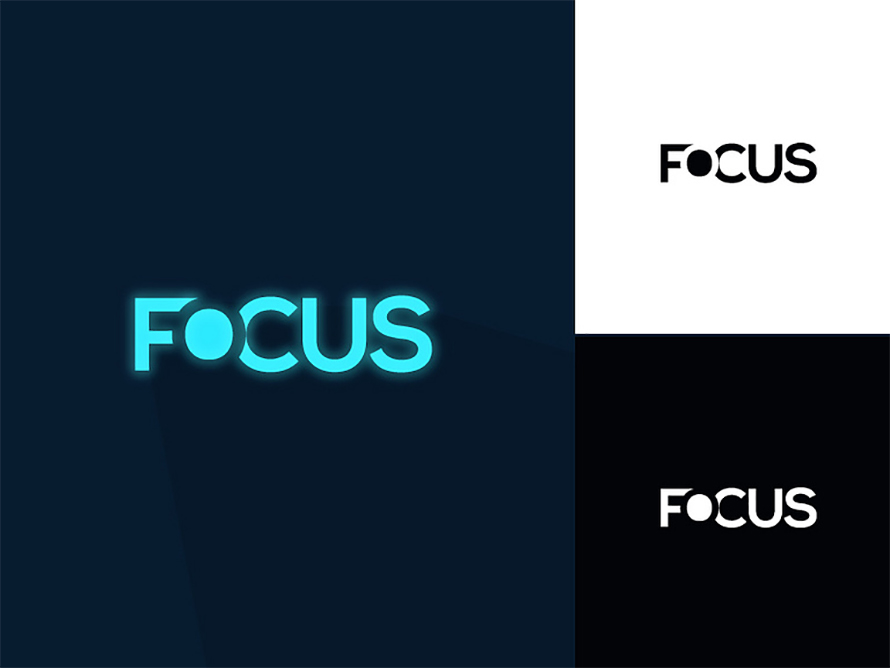 Focus Negative Space Logo