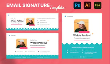 Creative email signature template