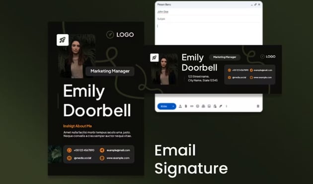 Technology Company UI/UX Email Signature