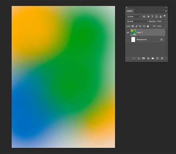 Use the Brush Tool to create brush strokes with a blue color