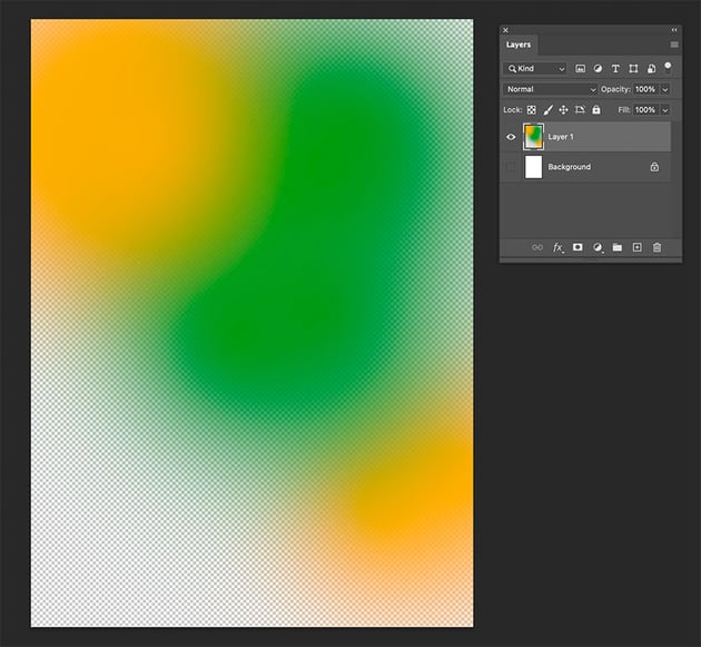 Use the Brush Tool to create brush strokes with a green color