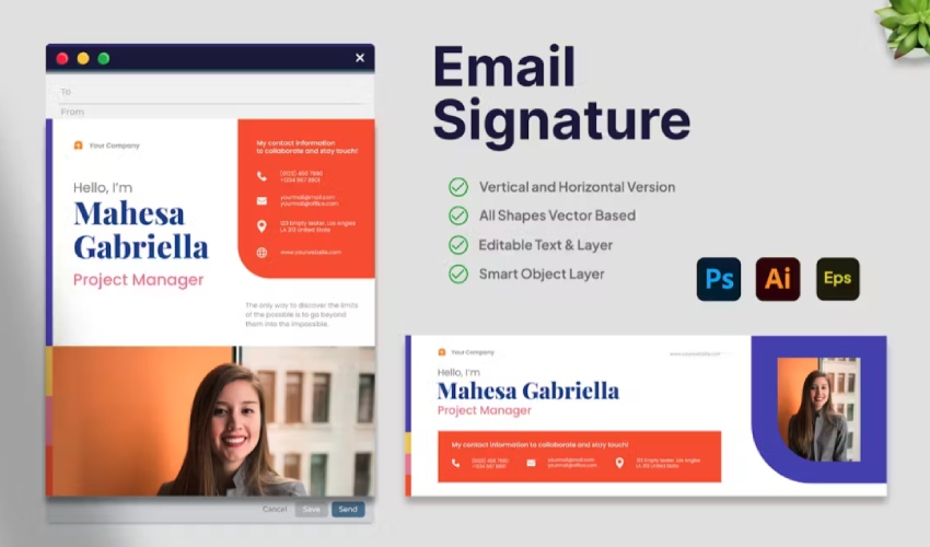 Professional Email Signature Templates PSD