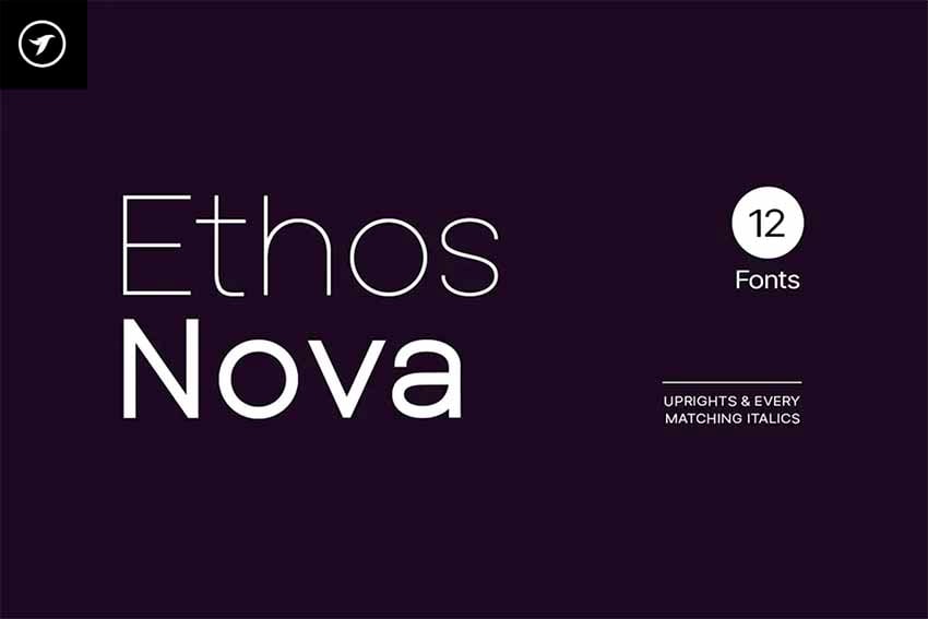 Ethos Nova Sans-Serif Typeface