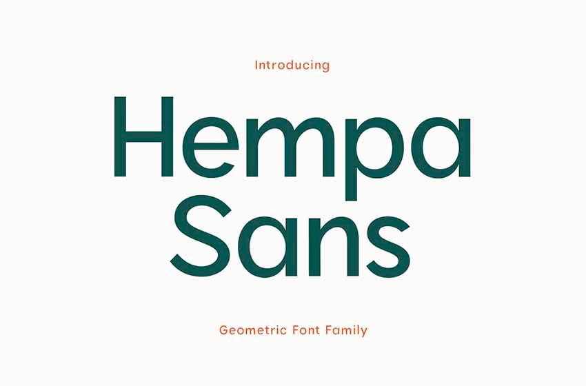 Hempa Sans Geometric Font