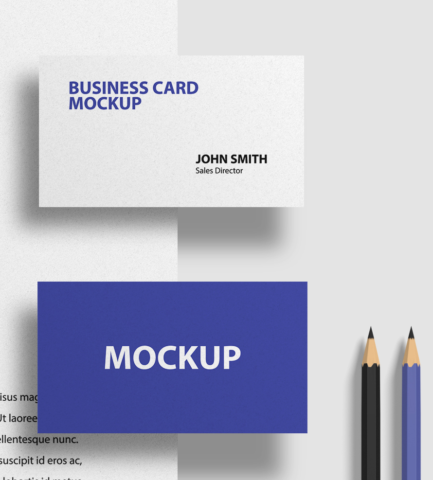 business card mockups