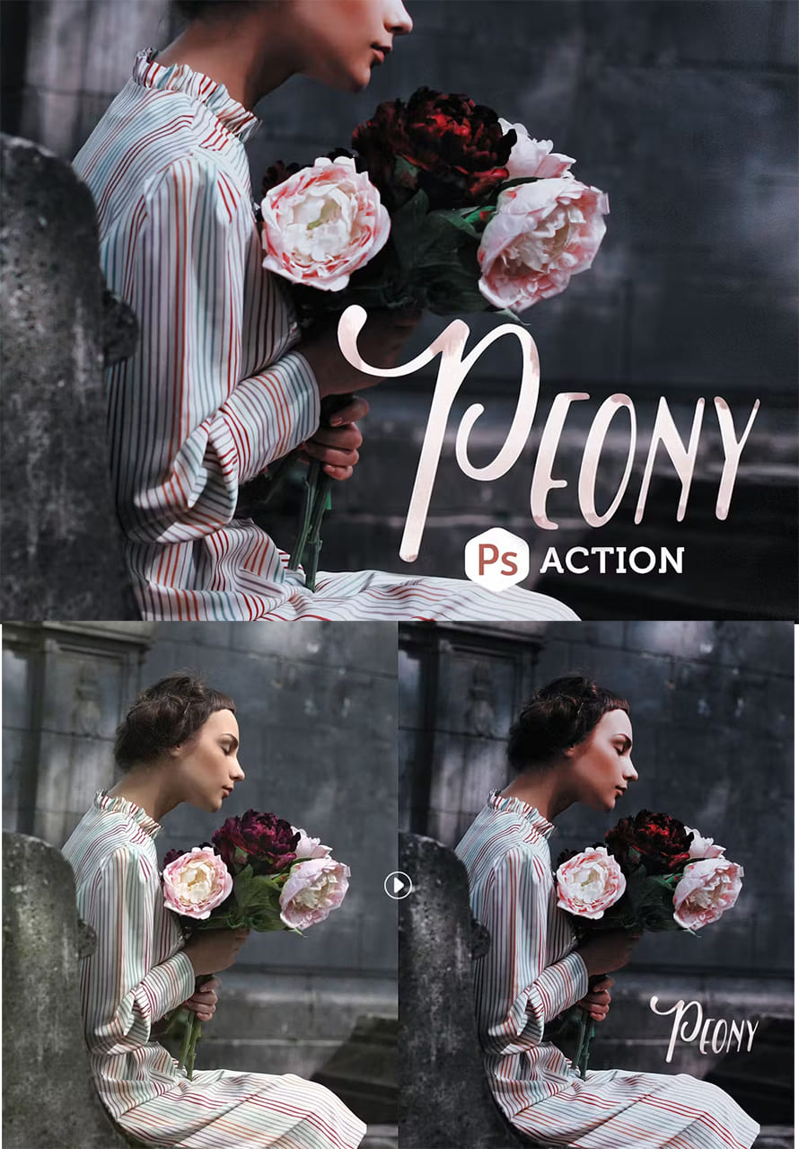 Peony Photoshop Action