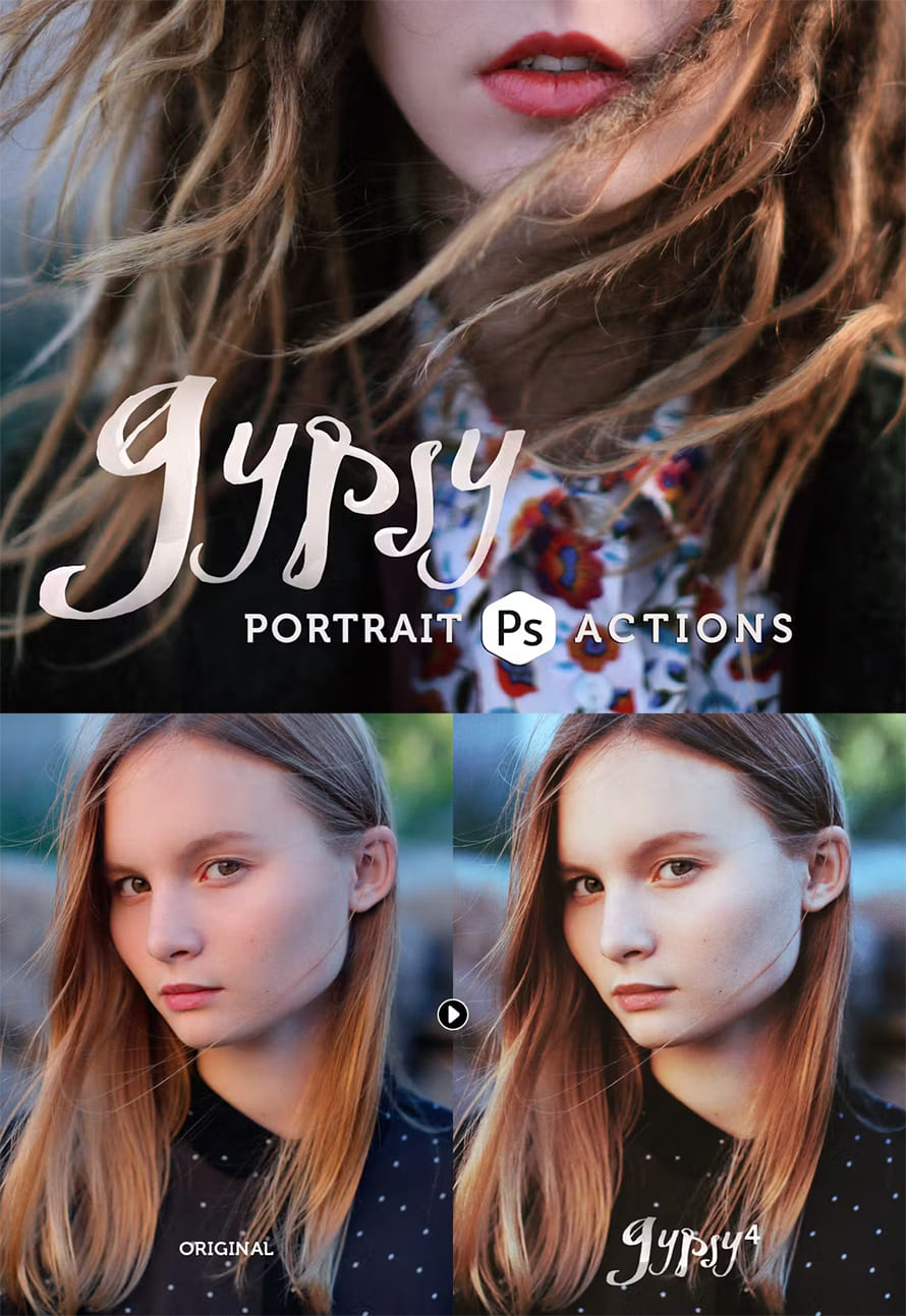 Gypsy Portrait Photoshop Actions